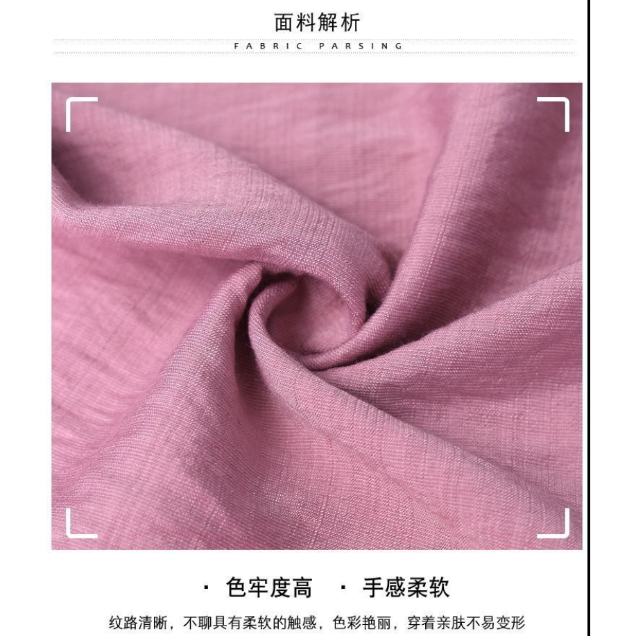 Hàng Có Sẵn Bán Chạy Áo Sơ Mi Cotton Lanh Mỏng Tay Ngắn Dáng Rộng Che Bụng Nhỏ Thêu Họa Tiết Thời Trang Cho Mẹ LF