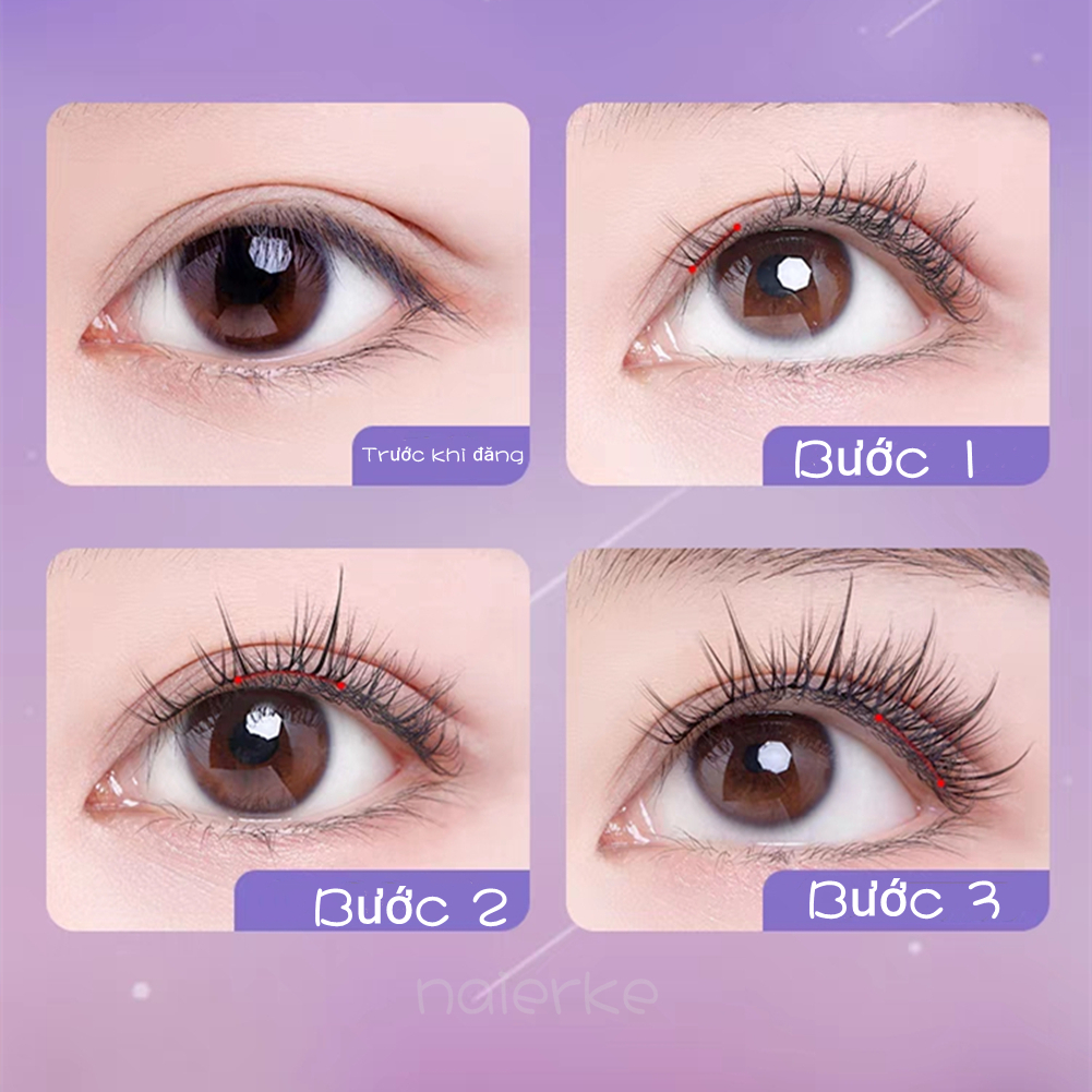 Lông Mi Giả 5 Cặp Phong Cách Công Chúa 3D Tự Nhiên Siêu