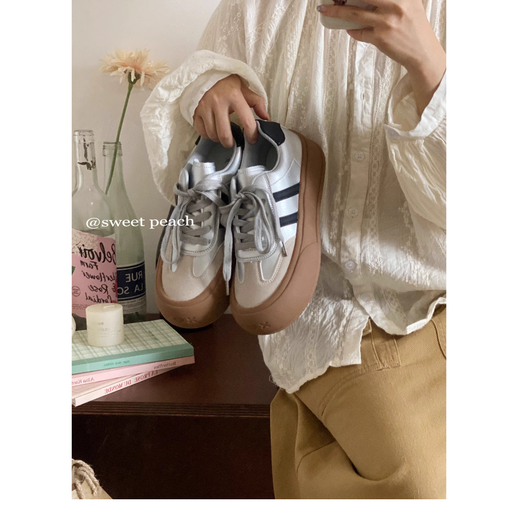 Giày Thể Thao Đế Dày Thời Trang Mùa Thu 2023 Phong Cách retro Mỹ Cho Nữ