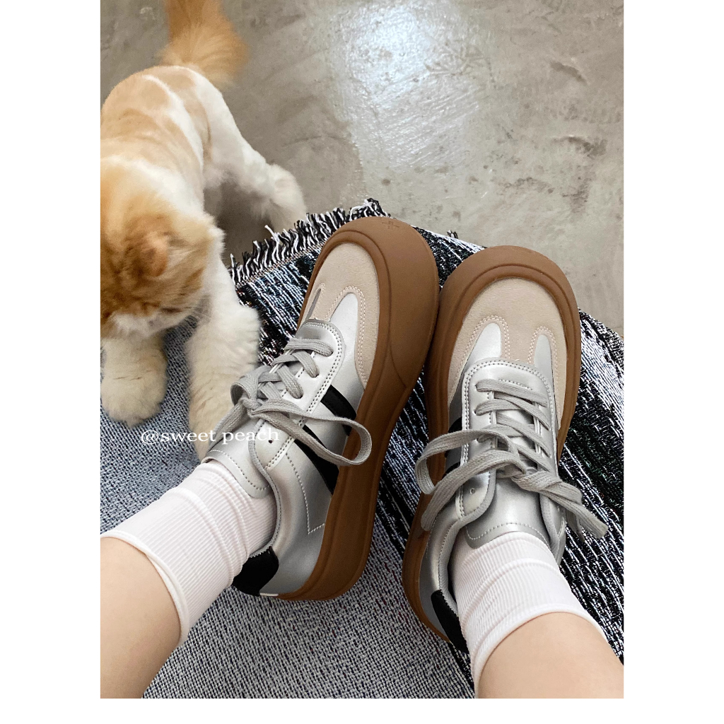 Giày Thể Thao Đế Dày Thời Trang Mùa Thu 2023 Phong Cách retro Mỹ Cho Nữ