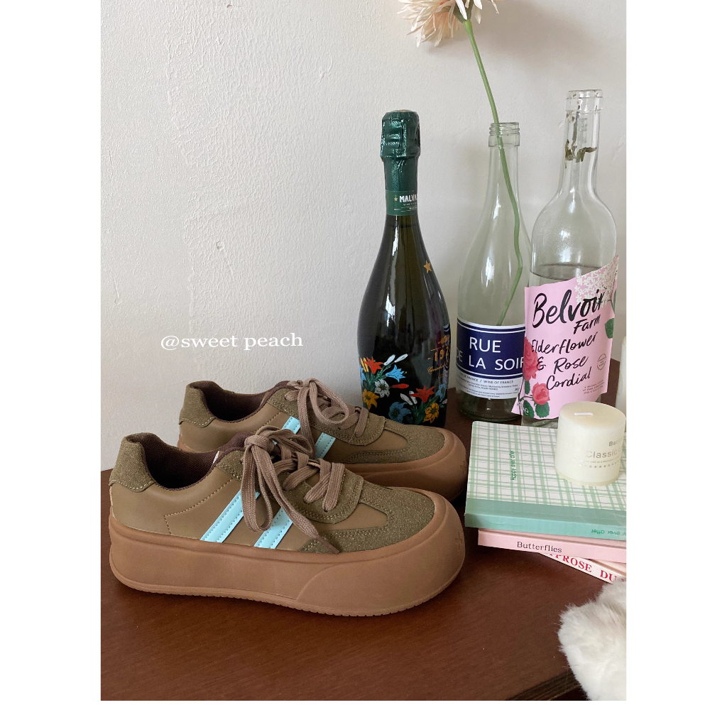 Giày Thể Thao Đế Dày Thời Trang Mùa Thu 2023 Phong Cách retro Mỹ Cho Nữ