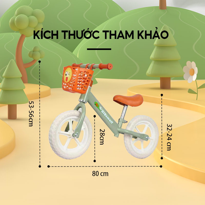 Xe Đạp Cân Bằng Thiết Kế Xinh Xắn Dành Cho Bé 3-6 - 8 Tuổi