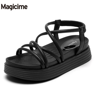 Magicime Sandal Đế Xuồng Dày Dặn Phong Cách Thời Trang roman Mới Cho Nữ