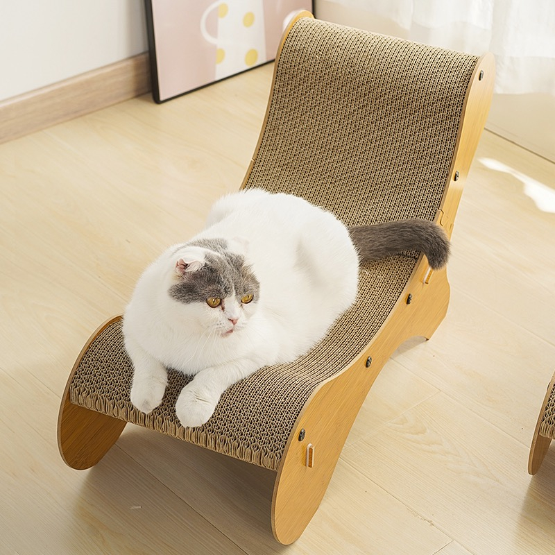 Elsabell. Cat Scratcher Giường Phòng chờ bằng bìa cứng thoải mái Tấm lót trầy xước có thể thay thế dày cho trong nhà