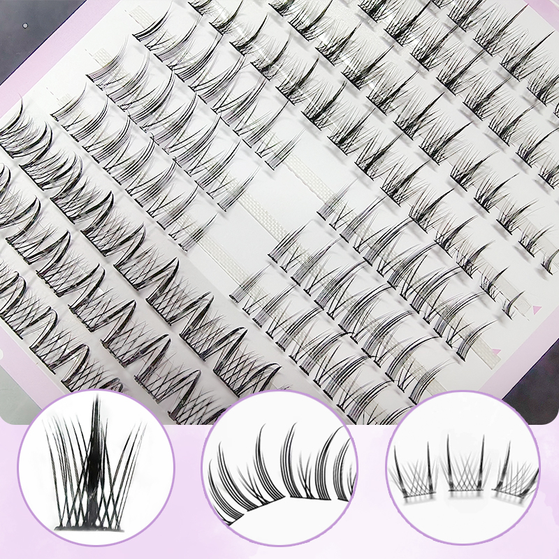 FEPO Lông Mi Giả 10 Hàng Dán Dày Và Cong Tự Nhiên Cho Người Mới Bắt Đầu