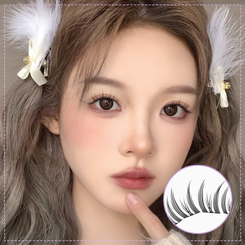 FEPO Lông Mi Giả 10 Hàng Dán Dày Và Cong Tự Nhiên Cho Người Mới Bắt Đầu