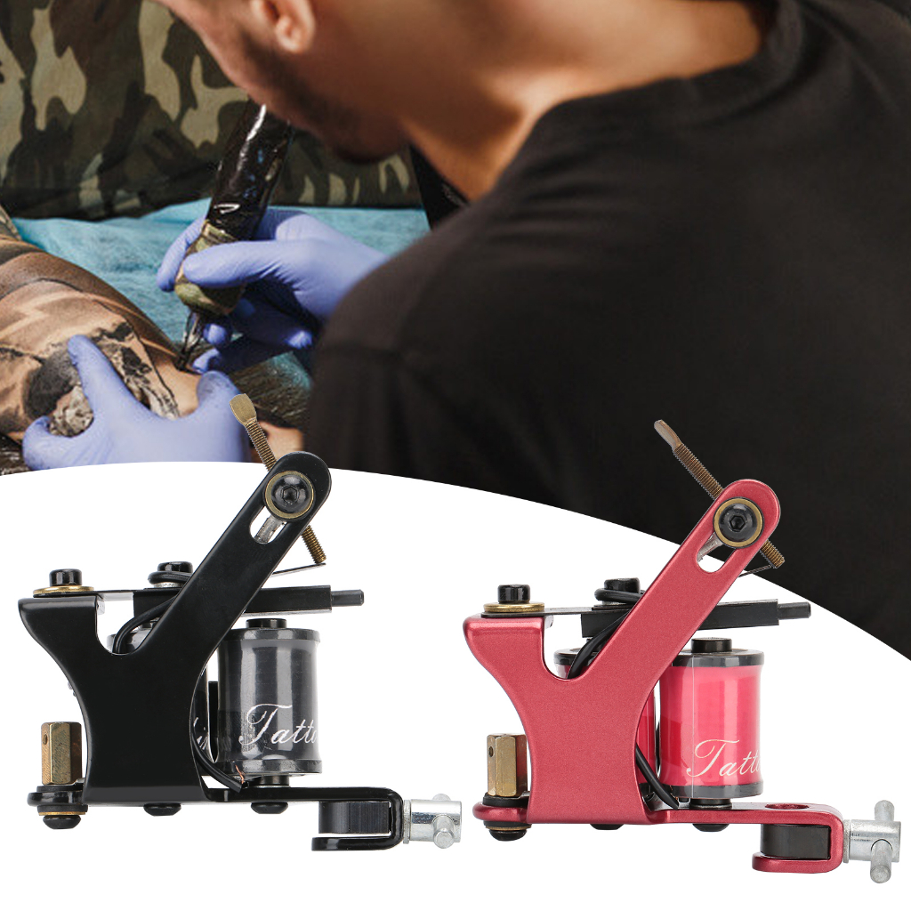 Maynee Máy Xăm Chuyên Nghiệp Coil Liner Shader Máy Xăm Hợp Kim Hình Xăm Tiếp Liệu snowa