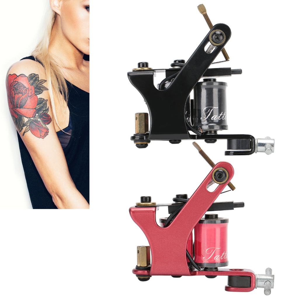 Maynee Máy Xăm Chuyên Nghiệp Coil Liner Shader Máy Xăm Hợp Kim Hình Xăm Tiếp Liệu snowa