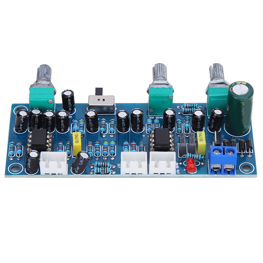 Bảng mạch Preamp Loa siêu trầm 2.1 kênh khuếch đại bộ lọc thông thấp Pre-Amp Homdeko M.