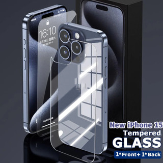 Kính Cường Lực Trước Và Sau Cho iPhone 15 Pro Max 7 Plus X XS Max XR 14 Max 11 12 13 Pro Max 11 Pro Max 8 6s Plus 12 Pro Max 13 12 Mini 14 Pro Max Bìa