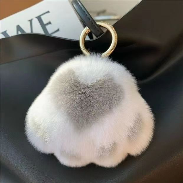Móc Khóa Hình Thỏ Bằng Lông Nhung Dễ Thương Xinh Xắn