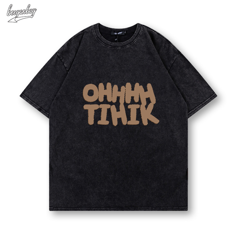 Áo phông nam wash local brand BEEYANBUY form rộng áo thun basic tay lỡ T-shirt unisex ulzzang 100% cotton-Y0472