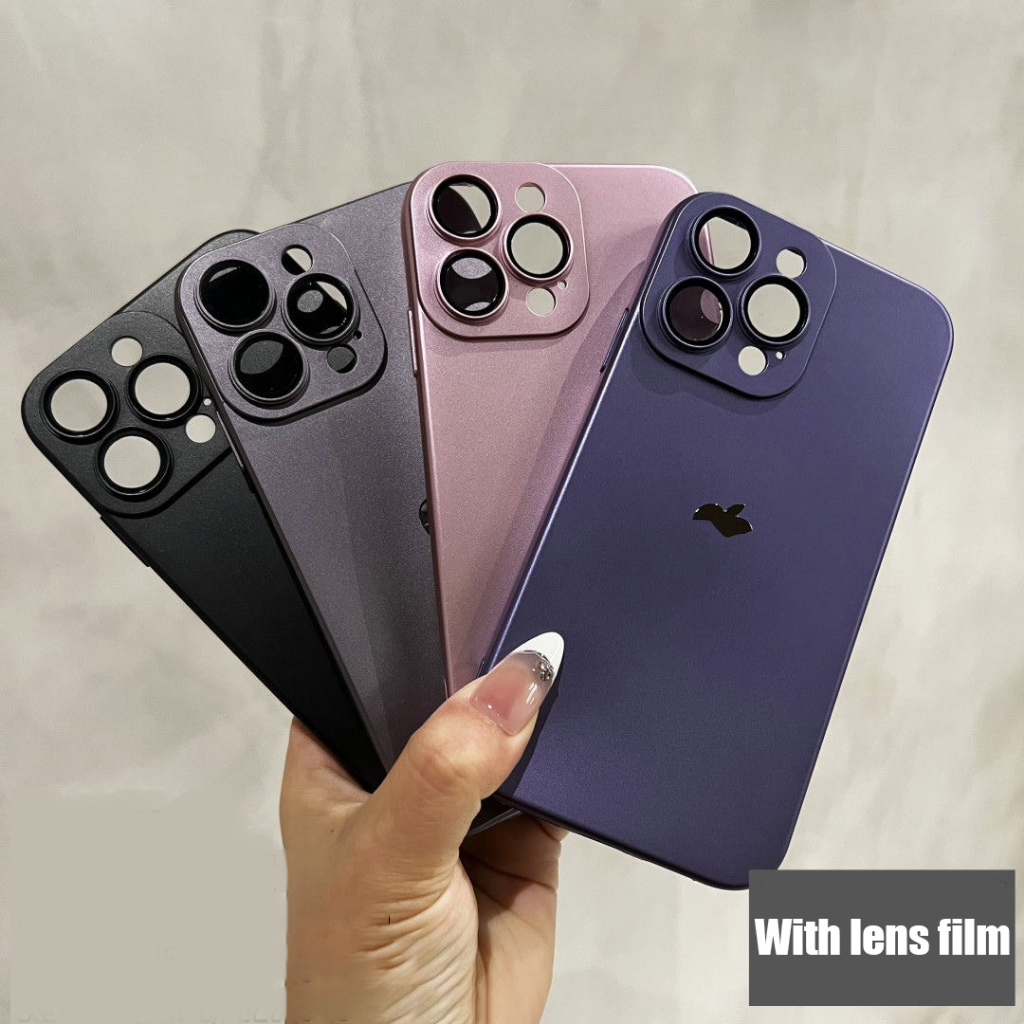 Ốp Điện Thoại Cứng Màu Nhám 6d Cho iphone 15 pro max iphone 11 11pro 12 13 14 pro max