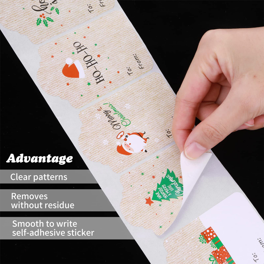 Set 300 Miếng Dán Hộp Quà In Chữ thank you 1 inch