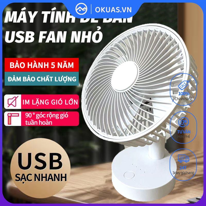 Quạt mini sạc điện quạt Quạt văn phòng quạt điện nhỏ quạt điện nhỏ để bànquạt mini quạt hơi nước làm lạnh Quạt sạc Mini USB