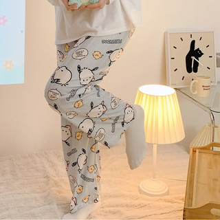 Quần ngủ FDS dáng rộng họa tiết chó pacha thời trang mùa hè xinh xắn cho nữ