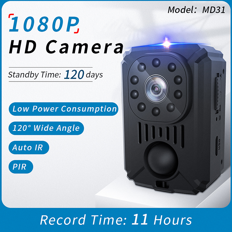 Camera An Ninh Không Dây mini 1080p hd Cảm Biến Chuyển Động 8 Tiếng Cho Xe Hơi