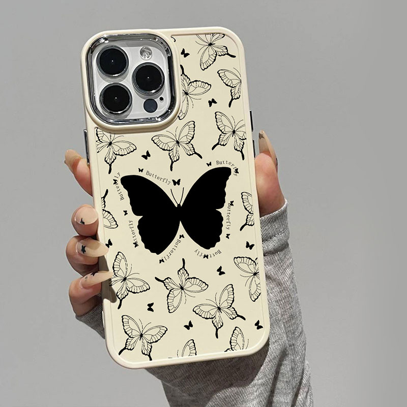 Ốp Điện Thoại Mềm Họa Tiết Bươm Bướm Cho iphone 11promax x xs max 11 12 12promax 14promax 8plus 7plus 13 15 15promax 14 13promax