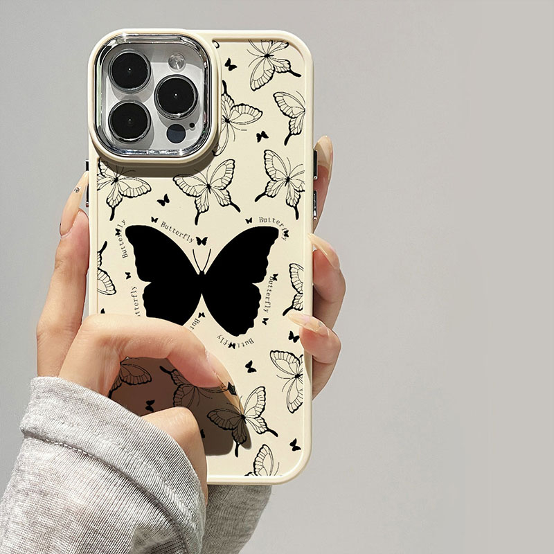 Ốp Điện Thoại Mềm Họa Tiết Bươm Bướm Cho iphone 11promax x xs max 11 12 12promax 14promax 8plus 7plus 13 15 15promax 14 13promax
