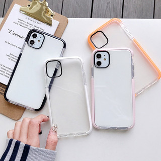 Ốp Điện Thoại hybrid Màu Trong Suốt Bóng Cho iphone 15 14 13 12 11 pro max xs max xr x 8 7 6s plus