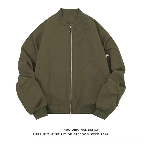Myers Áo Khoác Tay Dài Cổ Tròn Có Khóa Kéo Phong Cách Thời Trang harajuku Cho Nam Thoải mái Korean Style Phong cách Chic C95A1Y1 36Z230909