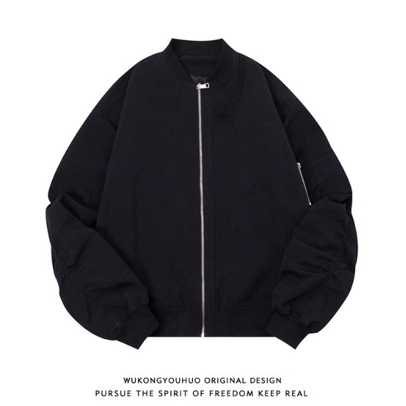 Myers Áo Khoác Tay Dài Cổ Tròn Có Khóa Kéo Phong Cách Thời Trang harajuku Cho Nam Thoải mái Korean Style Phong cách Chic C95A1Y1 36Z230909