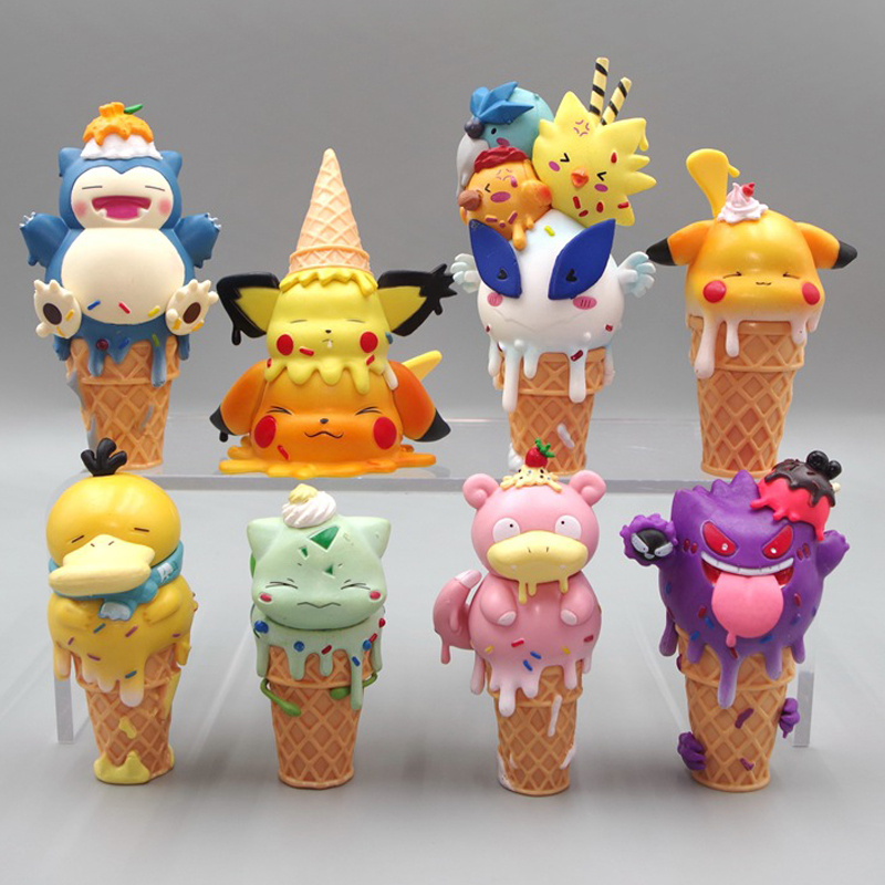 Set 8 Mô Hình Đồ Chơi Nhân Vật Trong pokemon 8-11.5cm