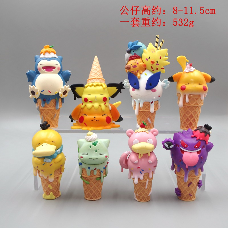 Set 8 Mô Hình Đồ Chơi Nhân Vật Trong pokemon 8-11.5cm