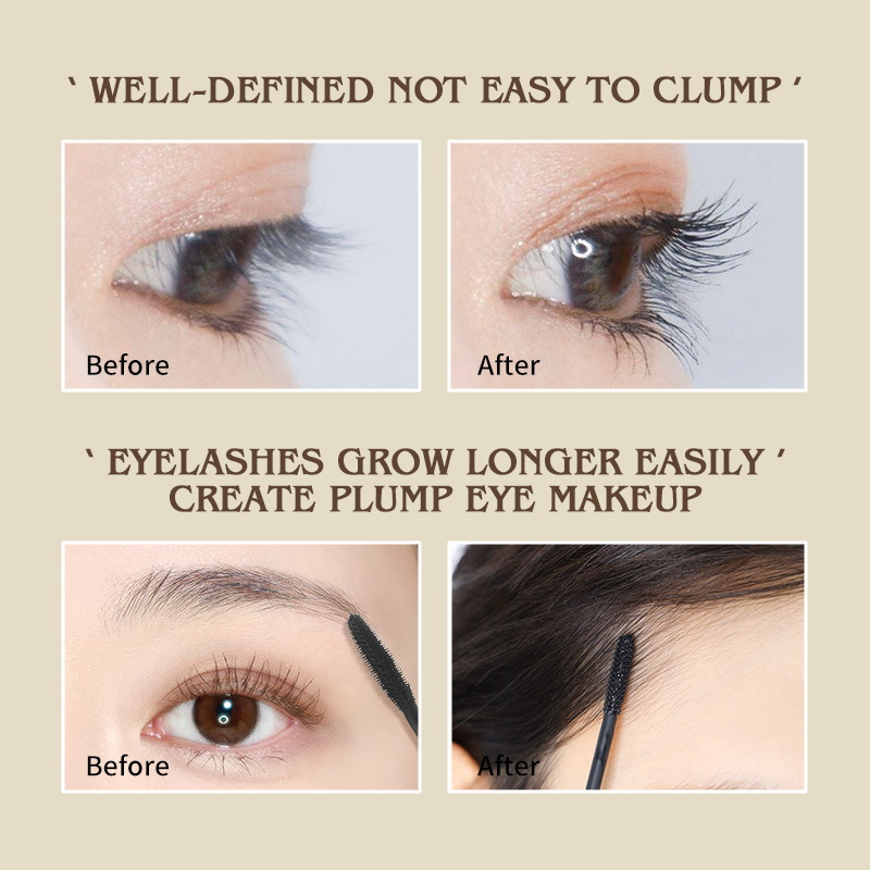 Mascara Màu Đen Nhanh Khô Chống Thấm Nước Lâu Trôi Chuốt Dài Dày Và Cong Mi Tự Nhiên