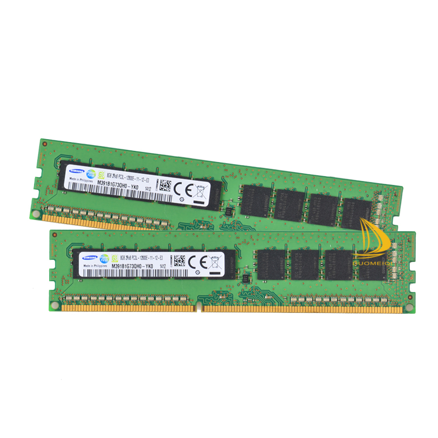 Samsung 8gb pc3l-12800e ecc udimm unbuffered ram m391b1g73bh0-yk0