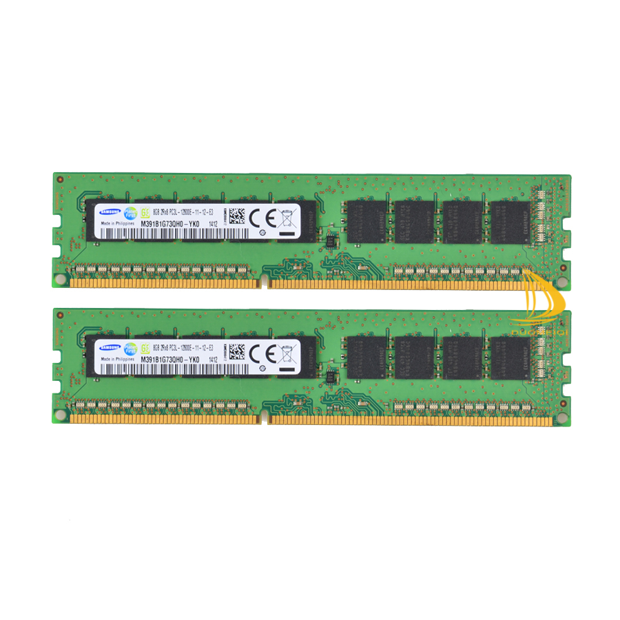 Samsung 8gb pc3l-12800e ecc udimm unbuffered ram m391b1g73bh0-yk0