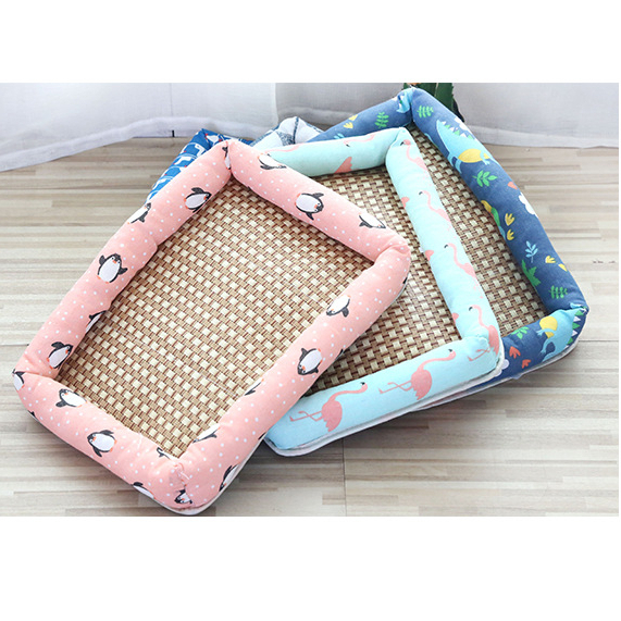 TIANAI  mèo Thảm Đan Mây Mát Mẻ Mùa Hè Cho Thú Cưng kennel