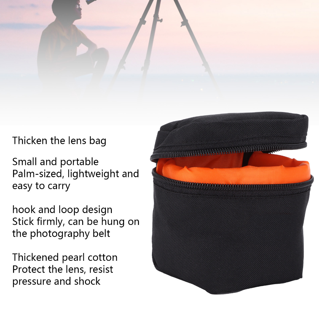 1buycart1 len filter  Thickened Compression Shockproof Lens Bag SLR Micro Single Photography