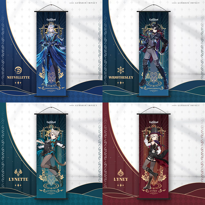 Áp Phích Treo Tường Trang Trí In Hình genshin Tác Động Cho Bé