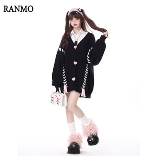 RANMO cardigan áo cardigan áo khoác cardigan cardigan len cadigan Thời trang hàn quốc A91K683 36Z230906