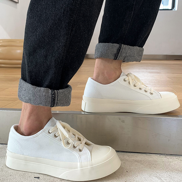 Giày vải ngón chân to nữ ins phiên bản hàn quốc all-match sinh viên phong cách mới giày đế dày hợp thời trang