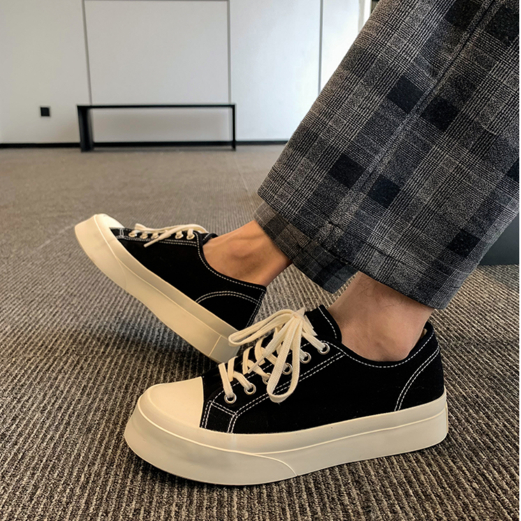 Giày vải ngón chân to nữ ins phiên bản hàn quốc all-match sinh viên phong cách mới giày đế dày hợp thời trang