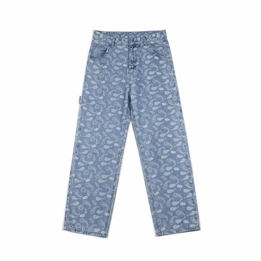 Quần denim Ống Rộng Đa Năng Thoải Mái Thời Trang Cho Nam