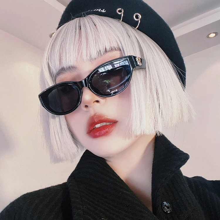 Kính Mát Hình oval Chống Tia uv Thời Trang Hàn Quốc Cho Nam Nữ