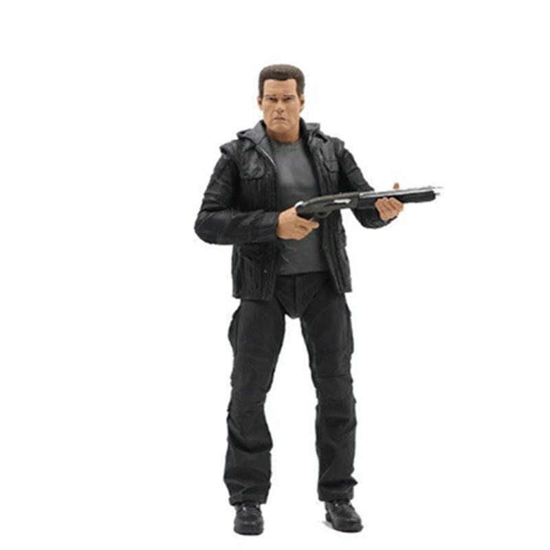Đồ Chơi Mô Hình Nhân Vật neca Termminator 2: 23cm t-800 arnold schwarzenegger Bằng pvc Sưu Tầm
