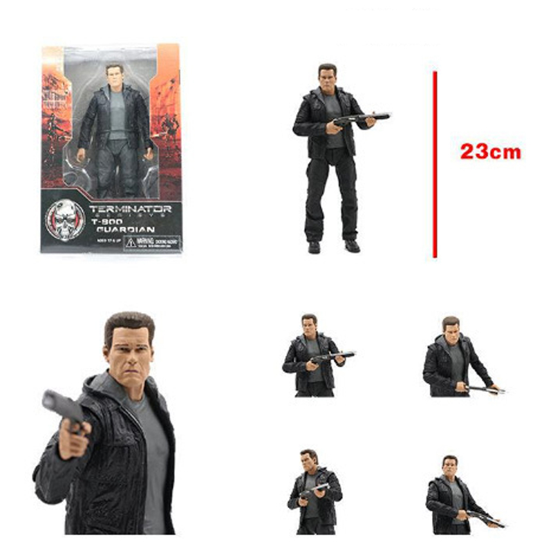Đồ Chơi Mô Hình Nhân Vật neca Termminator 2: 23cm t-800 arnold schwarzenegger Bằng pvc Sưu Tầm