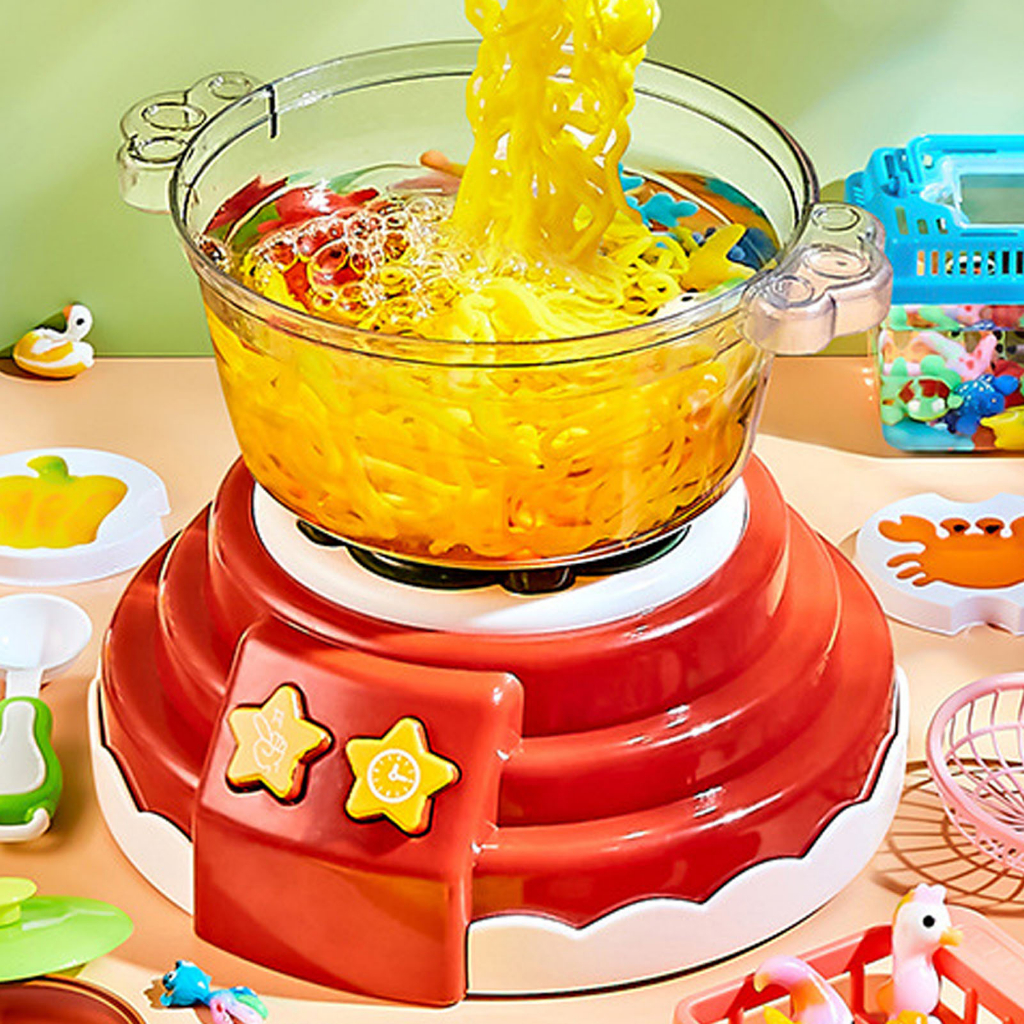 * Trẻ em máy làm nồi lẩu đồ chơi nấu ăn với giả bong bóng âm thanh ánh sáng mô phỏng tự cho bé nhà bếp MARGIE S.