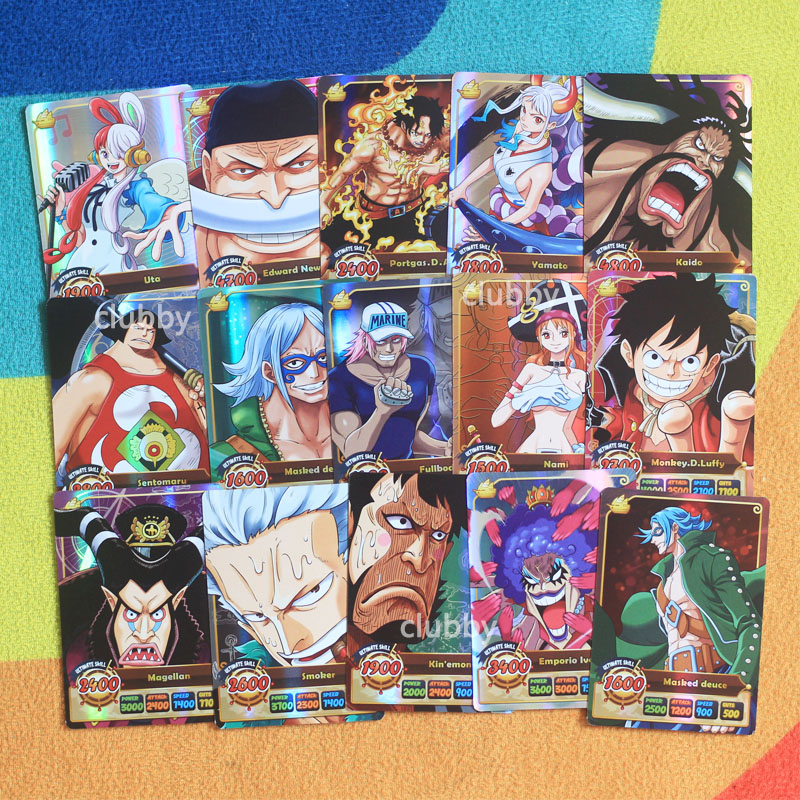 Bộ50 thẻ một mảnh luffy chopper sanji nami one piece thẻ phim hoạt hình