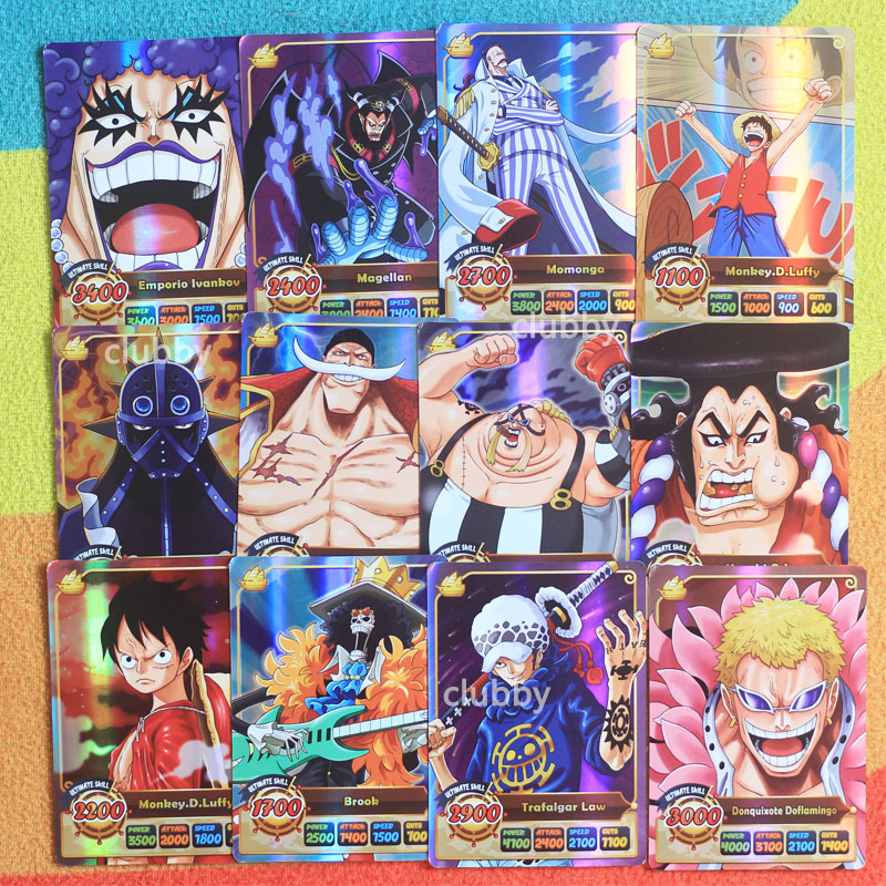 Bộ50 thẻ một mảnh luffy chopper sanji nami one piece thẻ phim hoạt hình