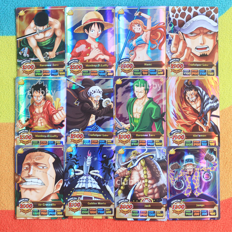 Bộ50 thẻ một mảnh luffy chopper sanji nami one piece thẻ phim hoạt hình