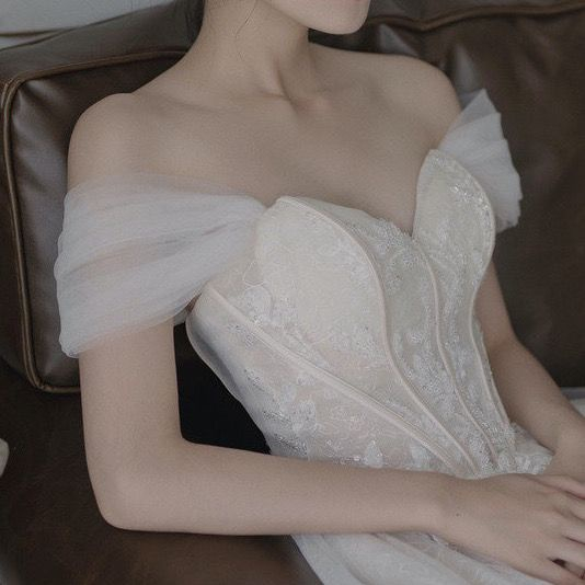 Thời Trang Khăn Choàng Tay Tháo Rời Được Có Dây Đeo Vai Màu Tùy Chỉnh Cho Cô Dâu Trong Tiệc Tối