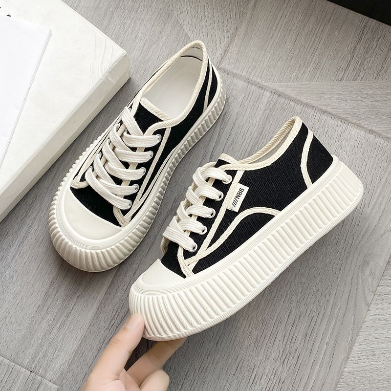 Phiên bản hàn quốc giày vải nữ mùa hè phong cách mới all-match sinh viên phẳng chạy giày thể thao giày thường phụ nữ