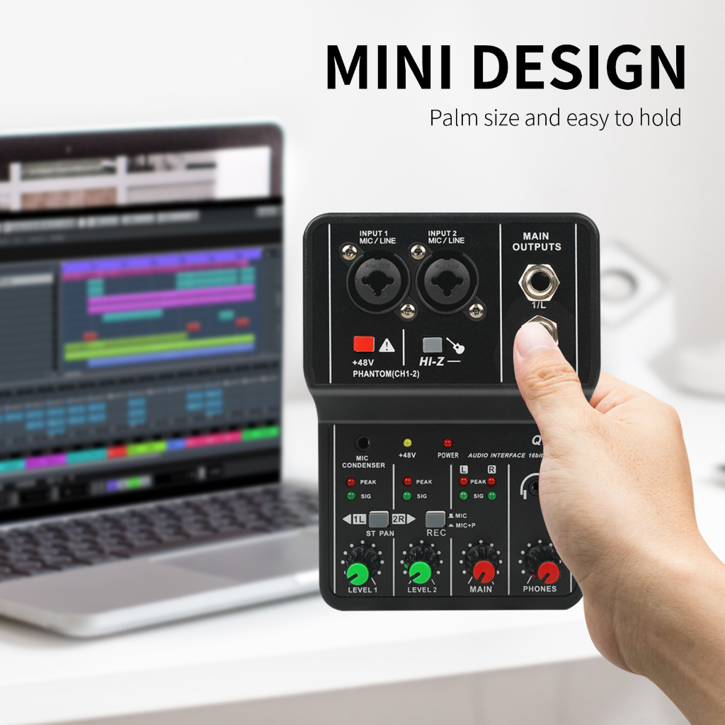 Thẻ Ghi Âm 2 Kênh xtuga q-12 mini usb Âm Thanh Nổi / mono Cho Đàn guitar Điện / studio