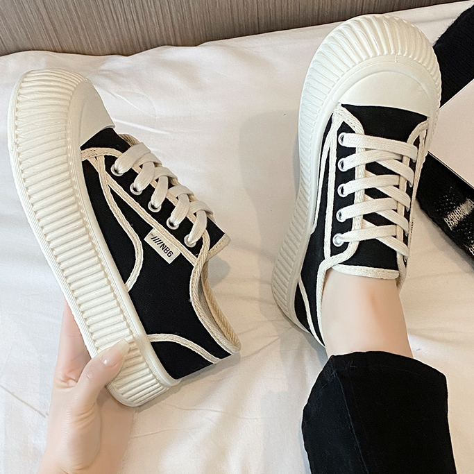 Phiên bản hàn quốc giày vải nữ mùa hè phong cách mới all-match sinh viên phẳng chạy giày thể thao giày thường phụ nữ