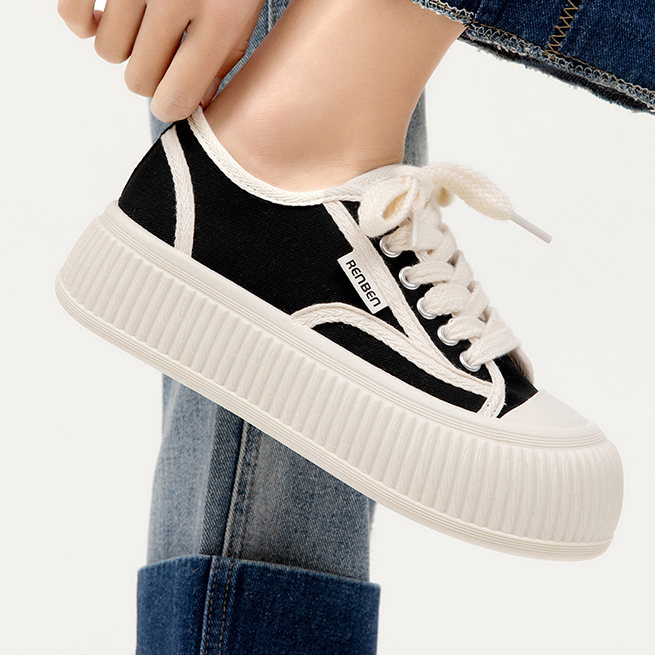 Phiên bản hàn quốc giày vải nữ mùa hè phong cách mới all-match sinh viên phẳng chạy giày thể thao giày thường phụ nữ